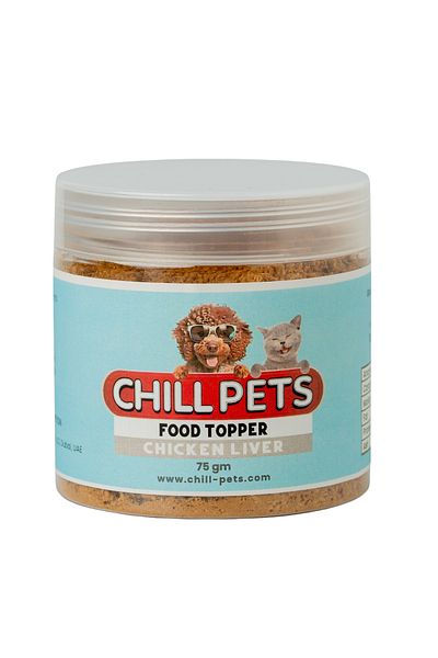 Chill Pets طعام كبد الدجاج للكلاب والقطط، 75 جرام