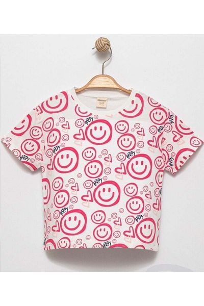 Divonette Happy Printed Short Sleeve Tshirt