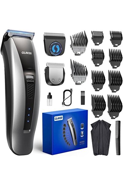 GLAKER ماكينة قص الشعر HC2022، ماكينة تشذيب شعر لاسلكية متعددة الاستخدامات 2 ...