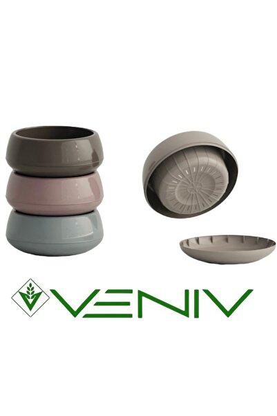 VENİV AGRİCULTURE Aranjman Dekoratif Saksı-çiçek-kaktüs Ve Sukulent 0.68l- 1adet