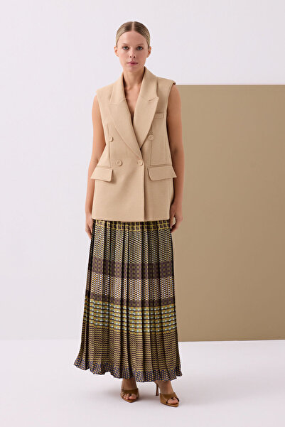 Jus De Pommes DESENLİ PİLİSELİ UZUN ETEK