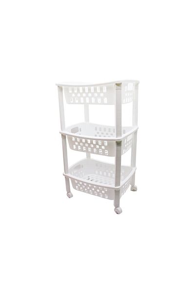 Emperium 3-Deep Basket Organizer - Shelf Unit with Wheels 400X295X700Mm (5122)