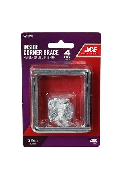 ACE Inside Corner Brace (6.3 cm, 4 pcs)