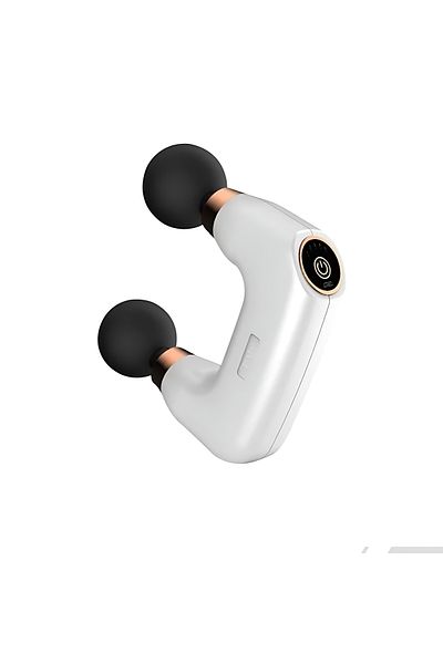 Biki Dual Head Massage Gun Deep Tissue Massager with 5 Speeds, Smart Chip and Long-Lasting Battery