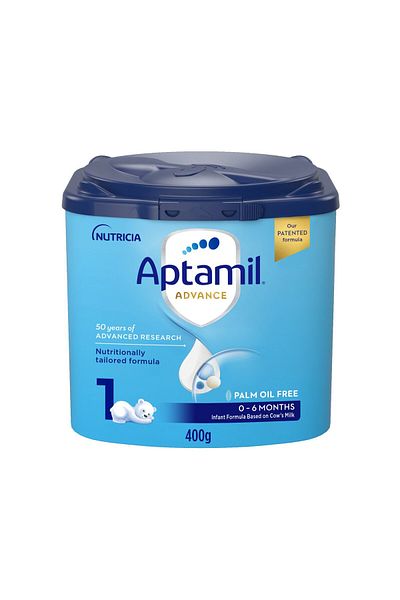 Aptamil Advance Stage 1 Infant Formula From 0-6 Months 400 gBalanced Nutrition for Babies Aged 0.6 Months