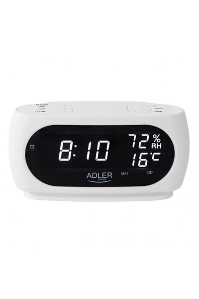 OEM Adler clock AD 1186W digital alarm clock hygrometer White
