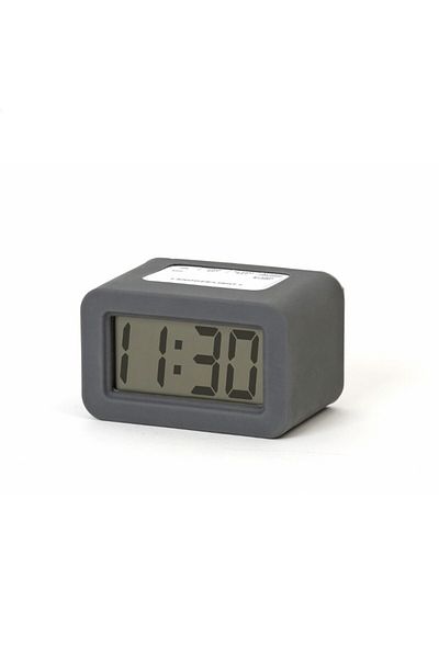 Platinet LED alarm clock with rubber case, Platinet Zegar Alarm Clock, (gray)