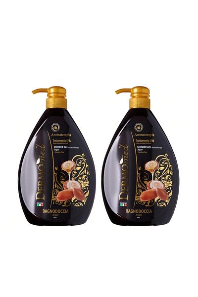 Dermomed Set 2 bucati Gel de dus Dermomed cu argan, 1000 ml