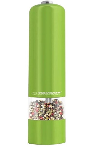 ESPERANZA Rasnita electrica verde lucios pentru sare si piper MEKP001G cu cam...