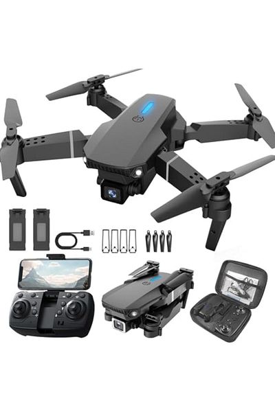 Cesiro Drone with 4K camera, drone for beginners, drone for kids, RC quadcopter with 2 batteries, go