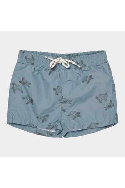 Little Dutch - Costume de baie pentru băieți, protecție UV, Turtle Island Olive, mărimea 74-80