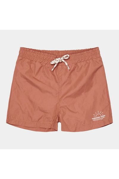 Little Dutch - Swim Shorts for Boys, UV Protection, Vintage Sunny Stripes, Size 74-80