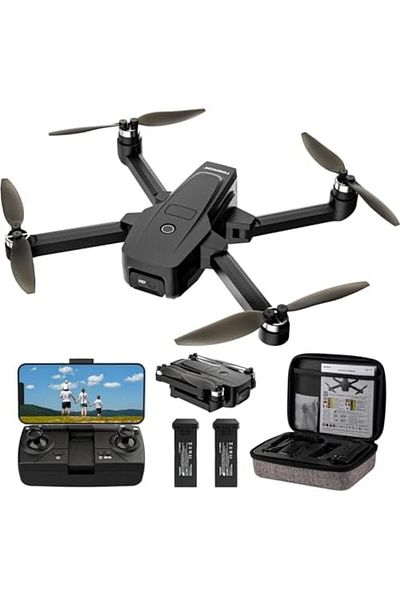Cesiro Drone with 4K HD Camera for Beginners, 5G WiFi FPV RC Quadcopter with Brushless Motor, 1 Transmission