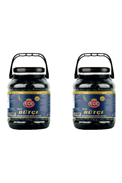 Ece GEMLİK BÜTÇE SİYAH ZEYTİN 3000 CC 2 ADET (4 KG)