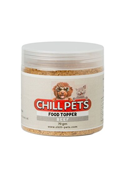 Chill Pets Beef Food Topper for Dogs and Cats, 70 gm