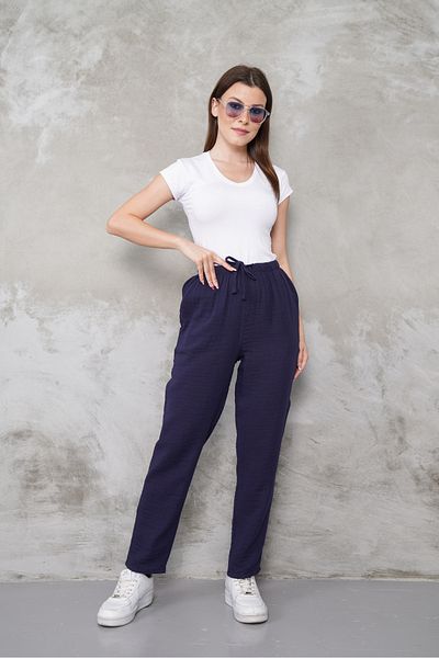 macharel jeans Muslin Straight Leg Pocket Trousers