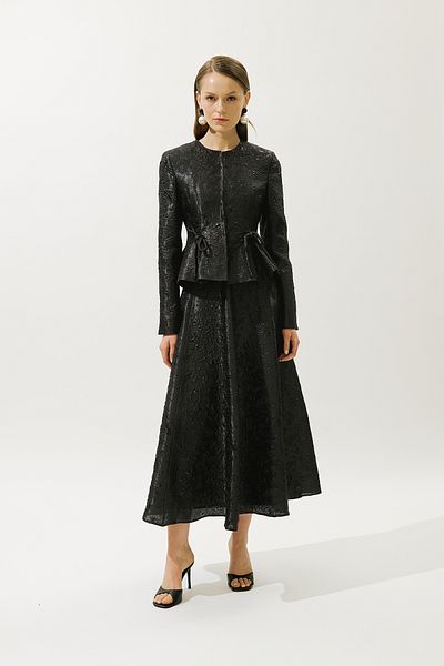 Manuka MARY EVENING JACQUARD JACĂ NEGRĂ