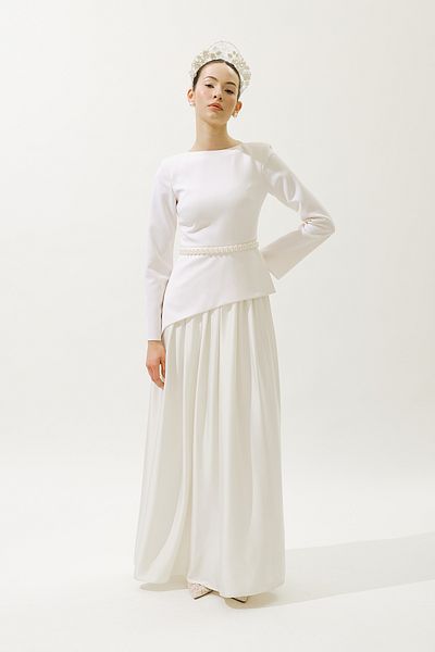 Manuka Annita Evening Dress Ecru