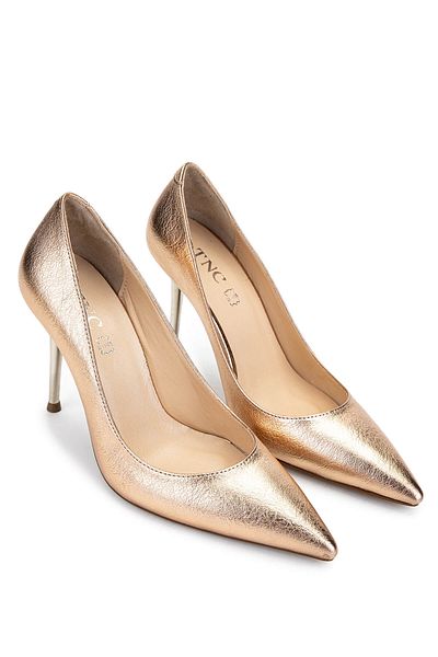 Tamer Tanca Women's Vegan Beige Heeled Shoes