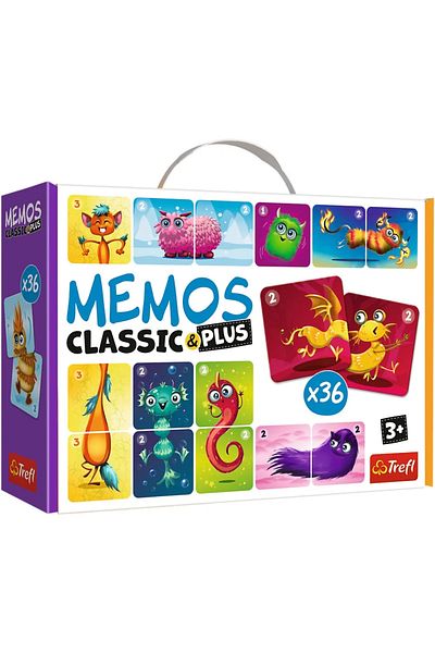 Trefl GAME MEMOS CLASSIC PLUS CUTE MONSTERS