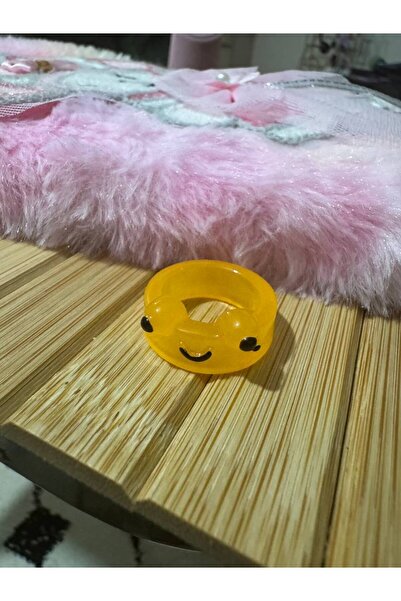 Herşey Nota Kız Çocuk Sarı Sevimli Kurbağa Yüzük – Şirin Aksesuar