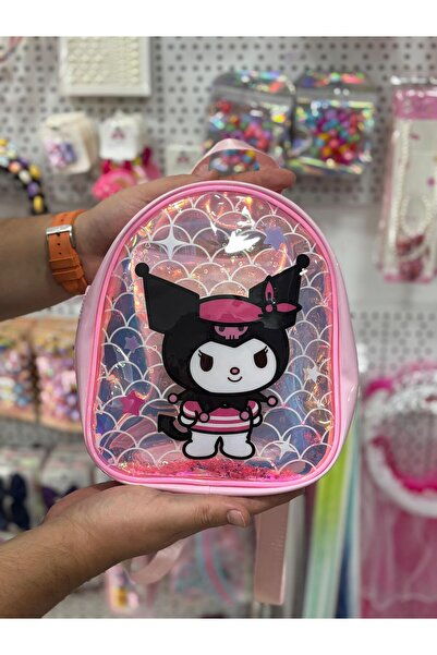 BUCHE CONCEPT Kuromi çanta sırt çantası anaokulu çantası hediye sulu pullu çanta