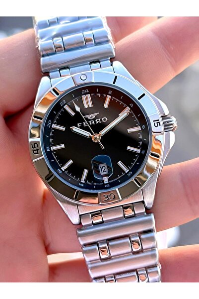 FERRO Steel Cord Engagement and Groom Watch 2 Years Warranty 3 Atm Water Resistant Men Wristwatch 43017A4