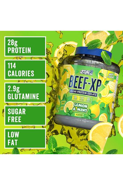 applied nutrition Beef-xp Clear Hydrolysed Beef Protein Isolate, Lemon & Mint, 1.8 Kg