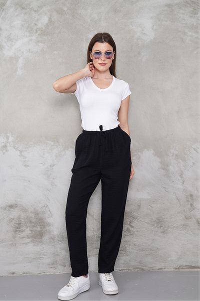 macharel jeans Muslin Straight Leg Pocket Trousers