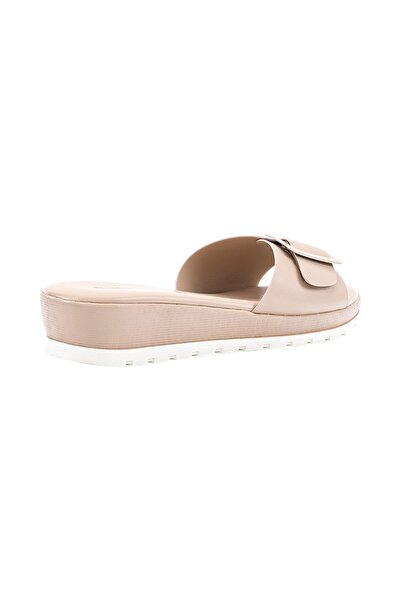 BATA Solid Slip-On Wedge Sandals
