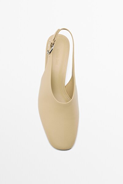 Massimo Dutti Arkası açık topuklu ayakkabı