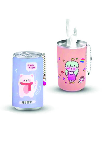 Buzka 2 Adet Kutu Şekilli Islak Mendil 30'lu Anahtarlıklı Mini Cep Boyutu Çan...