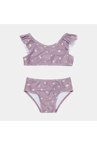 Little Dutch - Two-Piece UV-Protective Swimsuit for Girls, Mauve, Size 98-104