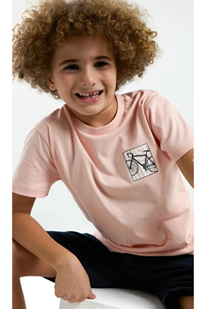 Arnetta Ανδρικό, με θέμα το ποδήλατο, 100% βαμβάκι, οικογενειακό (πατέρας-γιος) μπλουζάκι Bermuda Suit (τιμώνεται χωριστά)