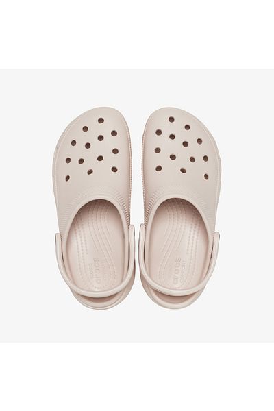 Crocs 206750 -6ur Classic Platform Clog W - Women's Cream Slippers