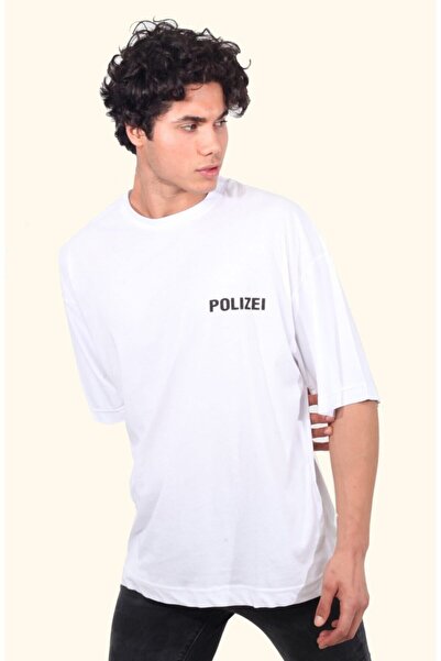 HOFFNUNG T Shirt Unisex Polizei Printed Oversize T-Shirt