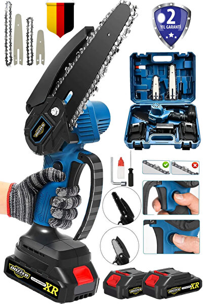 DOZZER Alman DZD18 Akülü Metal Dişli 18v Şarjlı Dal Budama Testeresi Dal Buda...