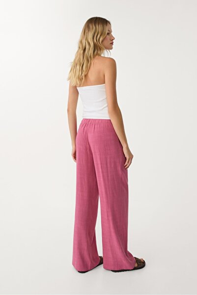 Stradivarius Flowing linen blend trousers
