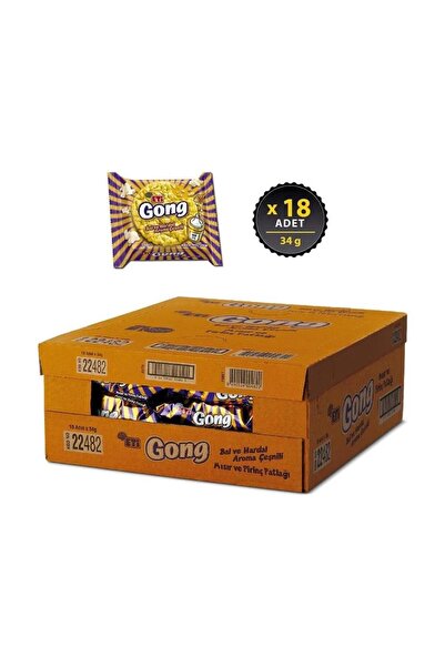 Eti Gong Ballı Hardallı 34 g x 18 Adet