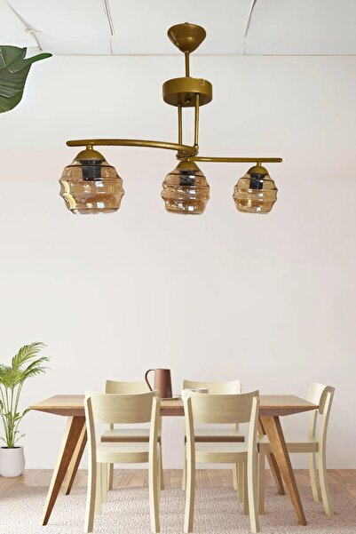 Ömür Avize esen eskitme gold kasa avize