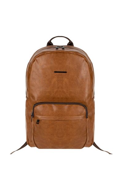 OEM Rucsac PU, Exclusivo Model, Brown, Laptop Compartment, 30x13x46cm