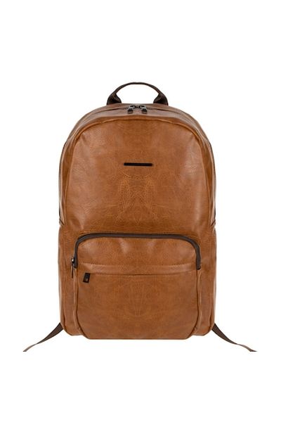 OEM Rucsac PU, Exclusivo Model, Brown, Laptop Compartment, 30x13x46cm