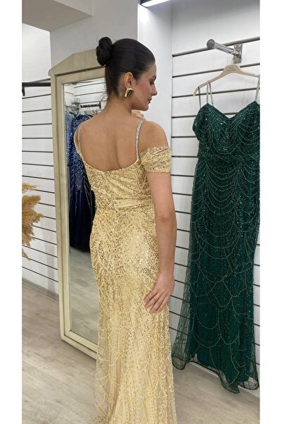 E&A Eren Abiye KADIN BONCUK SREPME AY KOL BALIK ABİYE