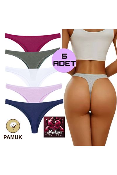 Afrodizyac 5-Piece Daily Cotton String (Extra Flexible and Soft)