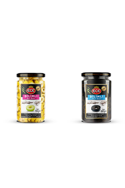 Ece 720 CC YEŞİL-SİYAH DİLİMLİ ZEYTİN