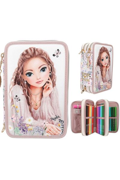 Top Model TopModel pencil case equipped with 3 zippers Summer Feeling