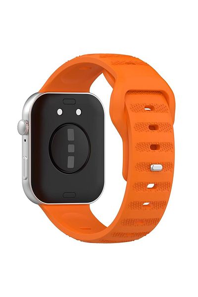 REDz Accessories Dot Texture Strap, Sport, Huawei Watch Fit 3, Adjustable, Soft Silicone, Orange