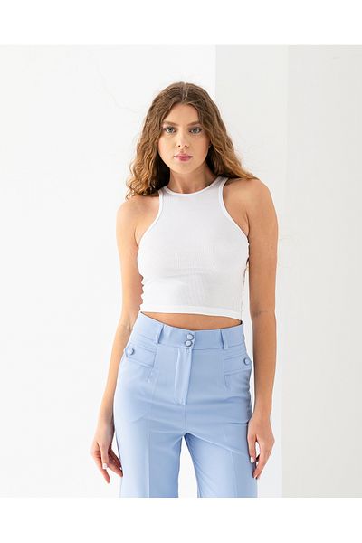 VUNTAL Wide Strap Camisole Crop