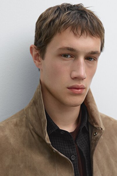 Massimo Dutti Süet deri ince ceket