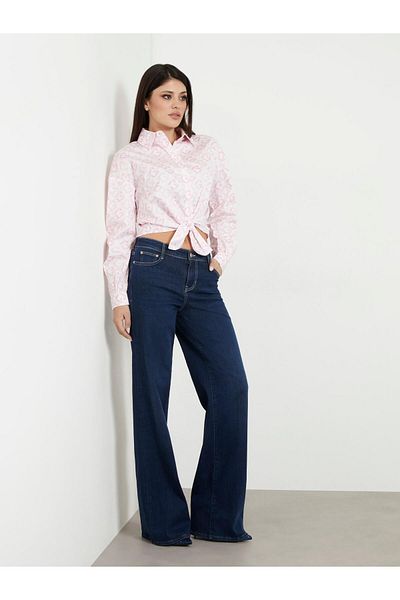 Guess LS DEA BOWED SHIRT